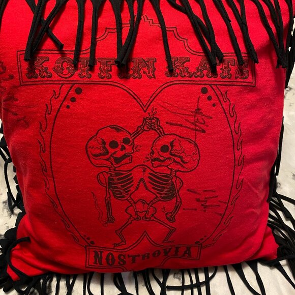 Koffin Kats Nostrovia SIGNED Pillowcase Band Shirt - Picture 2 of 10